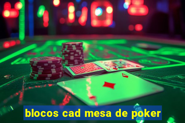 blocos cad mesa de poker